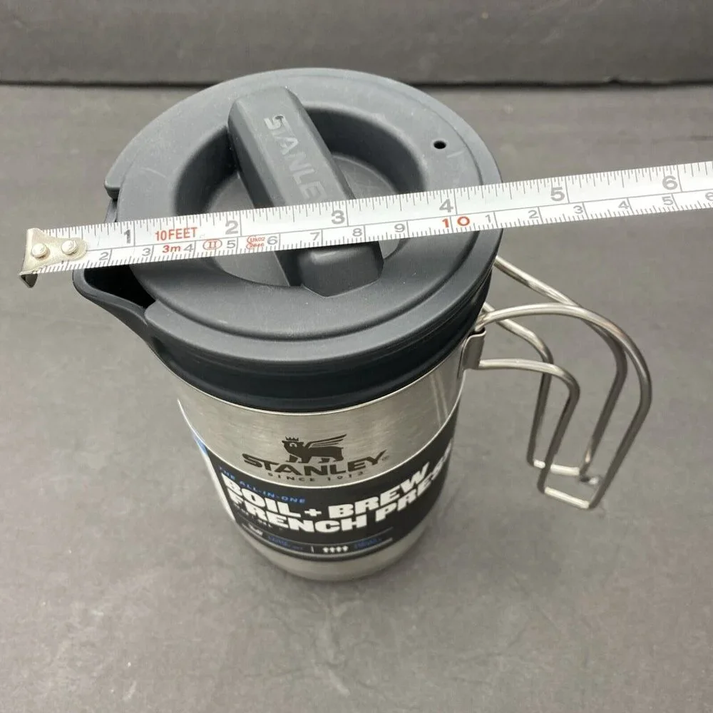 Stanley Stainless Steel Boil + Brew French Press Mug with Black Lid - Picture 16 of 16